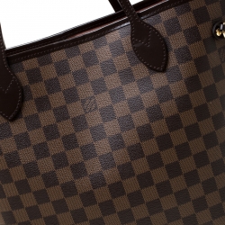 Louis Vuitton Rose Ballerine Damier Ebene Canvas Neverfull MM Bag