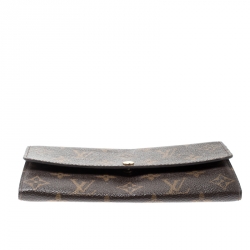 Louis Vuitton Monogram Canvas Sarah Continental Wallet 