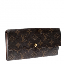Louis Vuitton Monogram Canvas Sarah Continental Wallet 