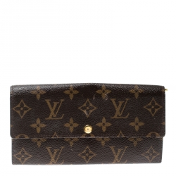 Louis Vuitton Monogram Canvas Sarah Continental Wallet 