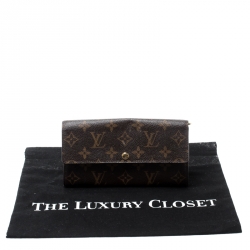Louis Vuitton Monogram Canvas Sarah Continental Wallet 
