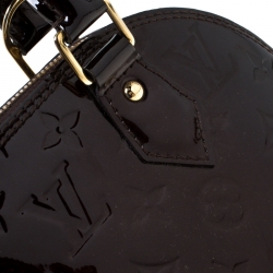 Pre Owned Louis Vuitton Griotte Monogram Vernis Alma BB Bag