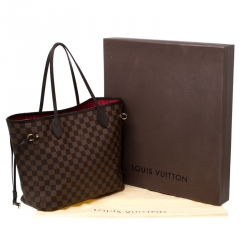 Louis Vuitton Damier Ebene Canvas Neverfull MM Bag