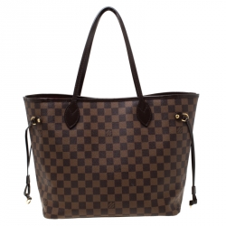 Louis Vuitton Damier Ebene Canvas Neverfull MM Bag