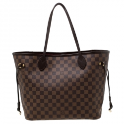 Louis Vuitton Damier Ebene Canvas Neverfull MM Bag