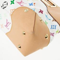 Pre Owned Louis Vuitton White Multicolor Judy MM