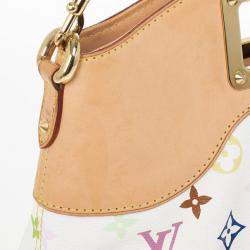 Pre Owned Louis Vuitton White Multicolor Judy MM