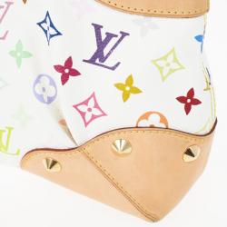 Pre Owned Louis Vuitton White Multicolor Judy MM