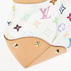 Pre Owned Louis Vuitton White Multicolor Judy MM