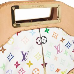 Pre Owned Louis Vuitton White Multicolor Judy MM
