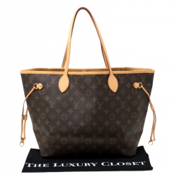 Louis Vuitton Monogram Canvas Neverfull MM Bag