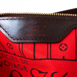 Louis Vuitton Damier Ebene Canvas Neverfull MM Bag
