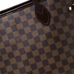 Louis Vuitton Damier Ebene Canvas Neverfull MM Bag