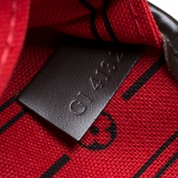 Louis Vuitton Damier Ebene Canvas Neverfull MM Bag