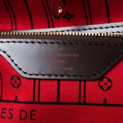 Louis Vuitton Damier Ebene Canvas Neverfull MM Bag