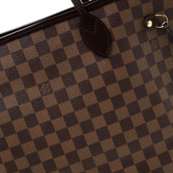 Louis Vuitton Damier Ebene Canvas Neverfull MM Bag