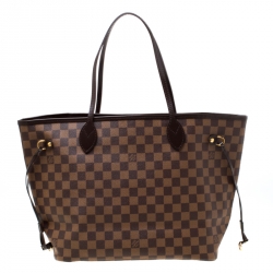 Louis Vuitton Damier Ebene Canvas Neverfull MM Bag