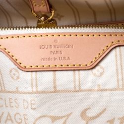 Louis Vuitton Damier Azur Canvas Neverfull MM Bag