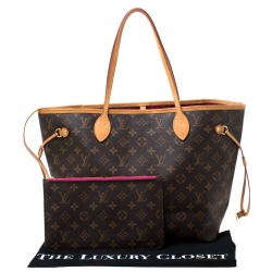 Louis Vuitton Pivoine Monogram Canvas Neverfull MM NM Bag