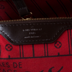 Louis Vuitton Damier Ebene Canvas Neverfull MM Bag