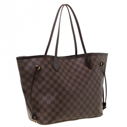 Louis Vuitton Damier Ebene Canvas Neverfull MM Bag