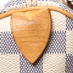 Pre Owned Louis Vuitton Damier Azur Speedy 25 