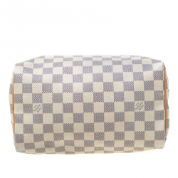 Pre Owned Louis Vuitton Damier Azur Speedy 25 
