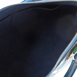 مملوكة مسبقًا حقيبة لوي فيتون ألما ازتيك جلد أيبي زرقاء PM