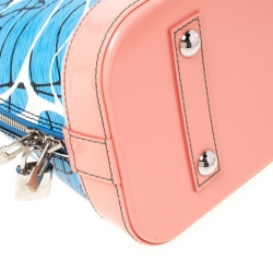 مملوكة مسبقًا حقيبة لوي فيتون ألما ازتيك جلد أيبي زرقاء PM