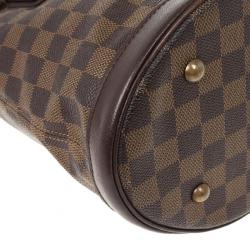 Pre Owned Louis Vuitton Damier Ebene Marais Petite Bucket Tote