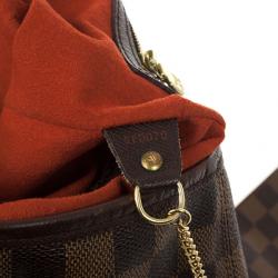 Pre Owned Louis Vuitton Damier Ebene Marais Petite Bucket Tote