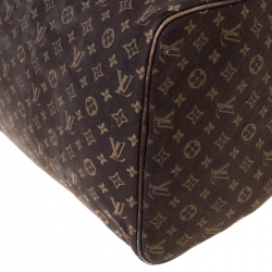 Pre Owned Louis Vuitton Fusain Monogram Canvas Mini Lin Speedy 30 Bag