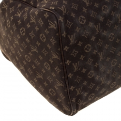 Pre Owned Louis Vuitton Fusain Monogram Canvas Mini Lin Speedy 30 Bag