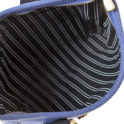 Pre Owned  حقيبة يد لوي فيتون ريزورت كانفاس زرقاء صغيرة