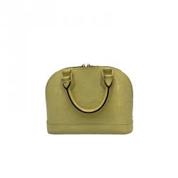 Pre Owned Louis Vuitton Citrine Monogram Vernis 
Alma BB Bag