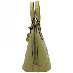 Pre Owned Louis Vuitton Citrine Monogram Vernis 
Alma BB Bag