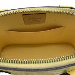 Pre Owned Louis Vuitton Citrine Monogram Vernis 
Alma BB Bag