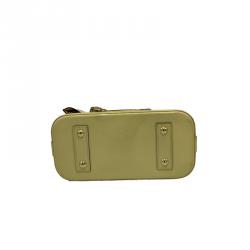 Pre Owned Louis Vuitton Citrine Monogram Vernis 
Alma BB Bag