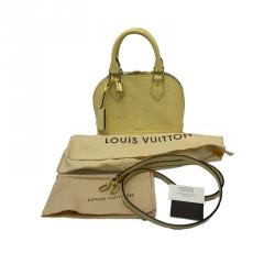 Pre Owned Louis Vuitton Citrine Monogram Vernis 
Alma BB Bag
