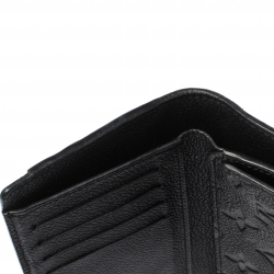 Pre Owned Louis Vuitton Black Monogram Empreinte Leather Curieuse Compact Wallet