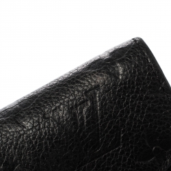 Pre Owned Louis Vuitton Black Monogram Empreinte Leather Curieuse Compact Wallet