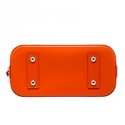 Pre Owned حقيبة  لوي فيتون ألما جلد أيبي فضية ميتالك BB