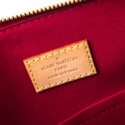 Pre Owned Louis Vuitton Pomme D’amour Monogram Vernis Alma GM Bag