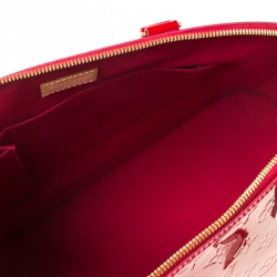 Pre Owned Louis Vuitton Pomme D’amour Monogram Vernis Alma GM Bag