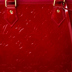 Pre Owned Louis Vuitton Pomme D’amour Monogram Vernis Alma GM Bag