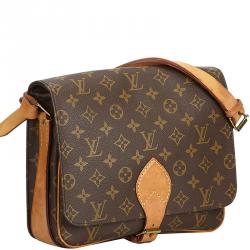 Pre Owned Louis Vuitton Monogram Canvas Cartouchiere GM