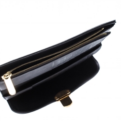 مملوكة مسبقًا محفظة لوي فيتون اميليا جلد ماهينا مونوغرامي أسود