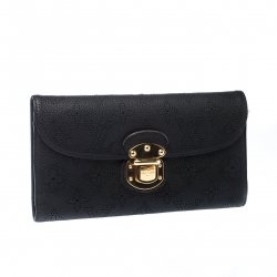 مملوكة مسبقًا محفظة لوي فيتون اميليا جلد ماهينا مونوغرامي أسود