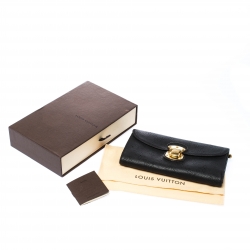 مملوكة مسبقًا محفظة لوي فيتون اميليا جلد ماهينا مونوغرامي أسود