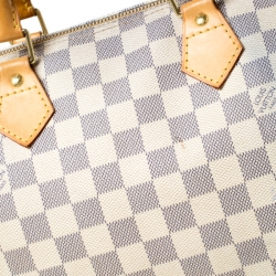 Pre Owned Louis Vuitton Damier Azur Canvas Speedy 30 Bag